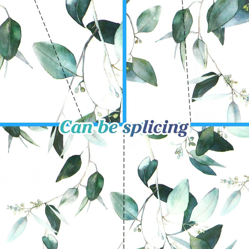 Виниловые обои с зелеными листьями, самоклеящаяся контактная бумага, съемные водонепроницаемые обои для реставрации мебели