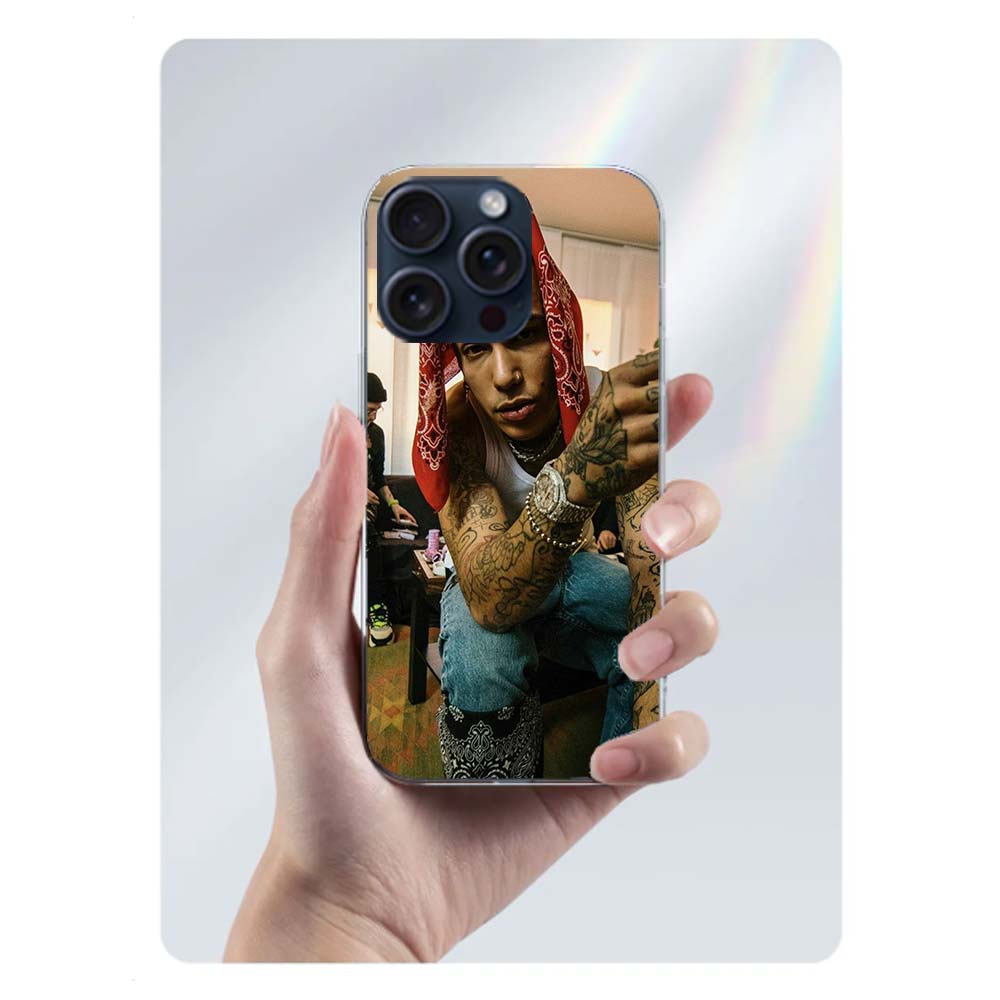 Прозрачный чехол для телефона с изображением рэпера Sfera Ebbasta Для Iphone 17 Air 16 Pro Max 15 Pro 14 Plus 17E 16E 11 13 12 Mini Чехлы Fundas Cell