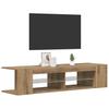 Vidaxl Szafka Pod Tv Z Oświetleniem Led, Dąb Artisan, 90X39X30 Cm