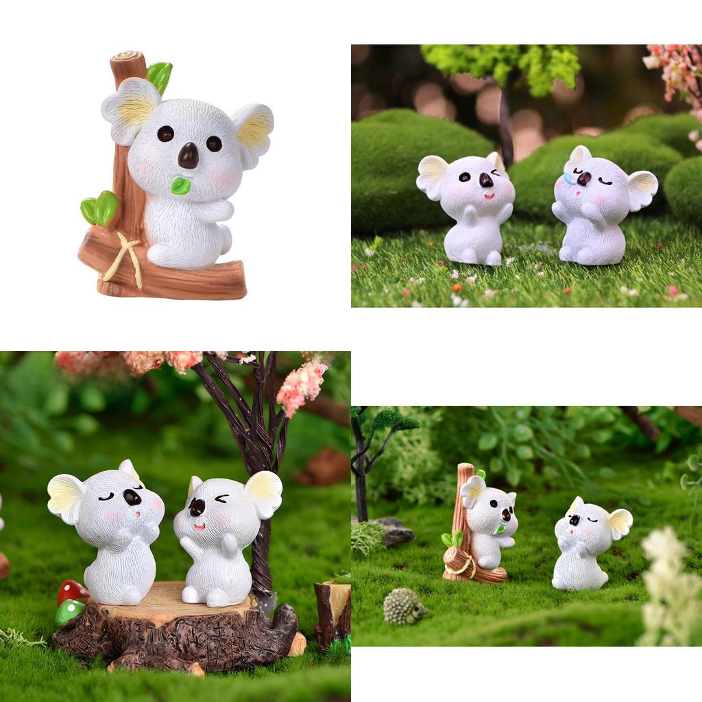 Cute Resin Koala Decoration Adorable Micro Landscape Garden Diy Crystal Ball Accessory