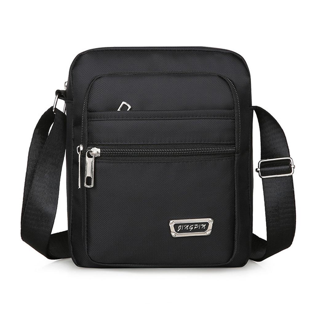 Шестислойная водонепроницаемая сумка-мессенджер на одно плечо с застежкой-молнией, деловая сумка-бумажник