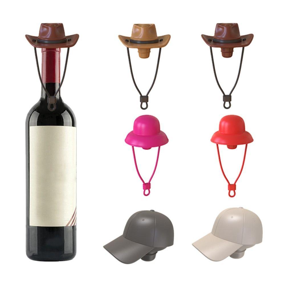 Silicone Wine Bottle Stopper Reusable Sealer Plug Funny Wine Bottle Cap Bar Kitchen Supplies