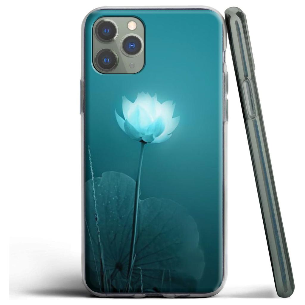 Красивый силиконовый чехол со светящейся розой для Apple iPhone 12 Mini 11 Pro SE XS X XR Max 8 7 6S 6 Plus 5S