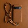 Чехол из натуральной коровьей кожи Full Grain для Google Pixel 10 Pro XL 9 Pro Pixel9 9A 8 8A 7 7A с длинным ремешком через плечо