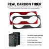For SEAT Leon 2013 2014 2015 Real Soft Carbon Fiber Sticker Car Gear Cup Holder Frame Trim LHD RHD Interior Accessories