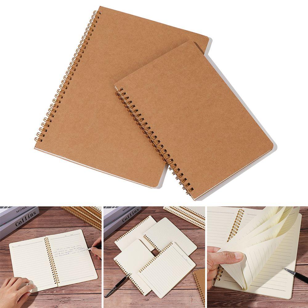 Stationery Writing Pads Diarybook Notepad B5 Kraft Paper Notebook Coil Notebooks 16K Workbooks