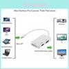 Мини DisplayPort к HDMI DVI VGA 3-в-1 адаптер с чипсетом для Macbook Pro Air для настройки нескольких мониторов