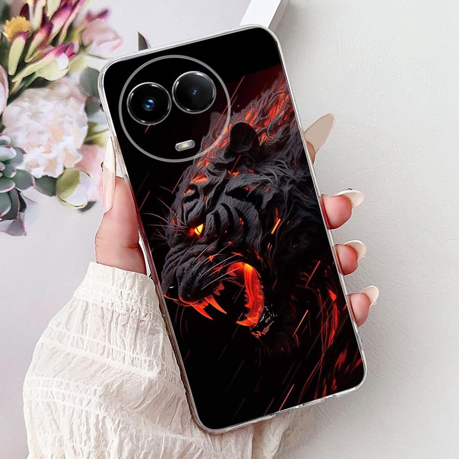 For Realme 11X Case Realme 11 5G RMX3780 Stylish Butterfly Painted Cover Soft Slim Phone Cases For Realme 11X Realme11 5G Bumper