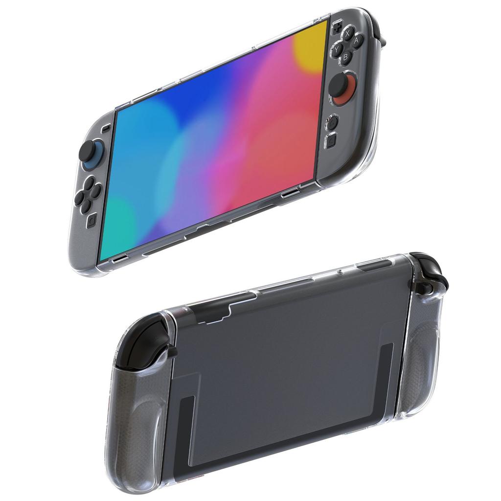 [1Set/9Pcs]New Suitable for Switch 2 Protective Kit TPU Dockable Soft Case with Tempered Glass Screen Protector, Game Console Case Joystick Caps Grips