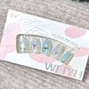 Cold-Tone Starry Blue Cat Eye Magic Mirror Press-On Nails