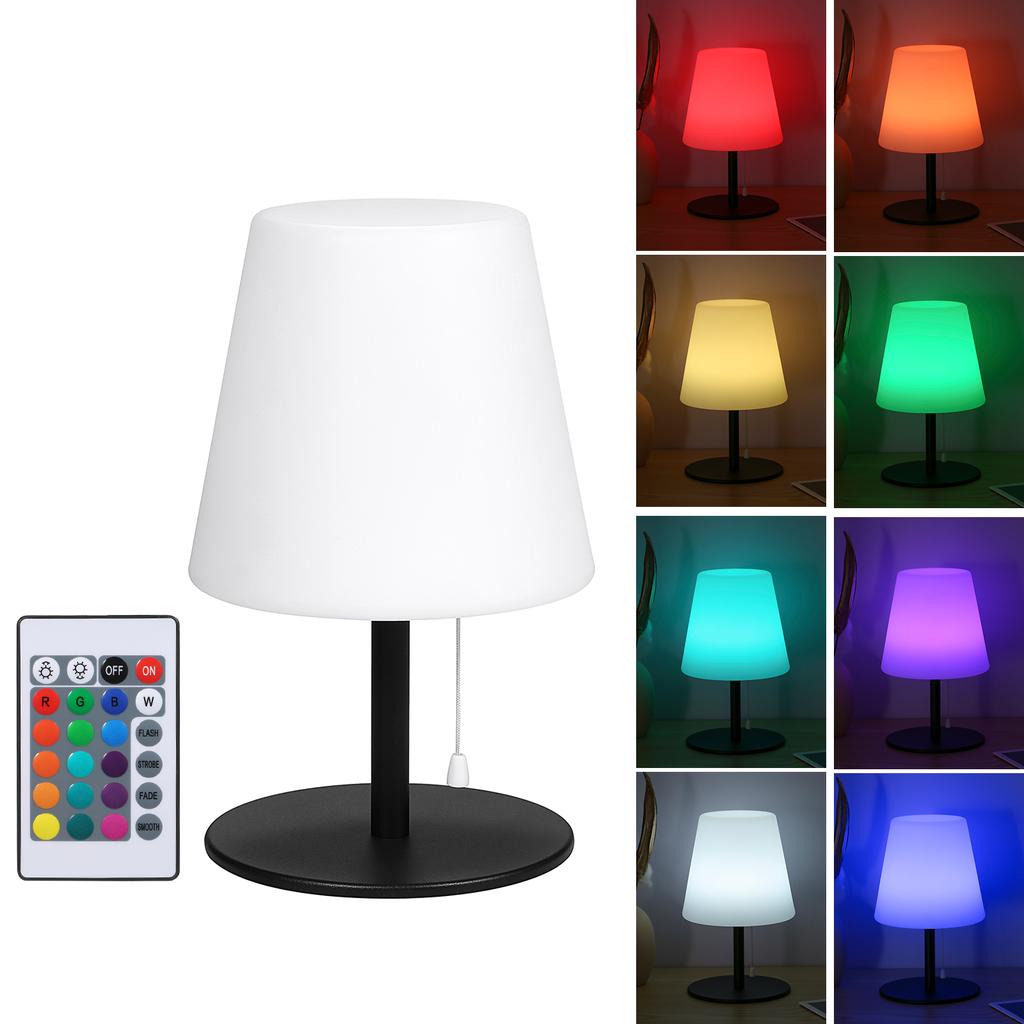 Настольная лампа Neoglint RGB, цветной настольный светильник с пультом дистанционного управления, цепочка, выключатель, прикроватная лампа