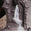Creative Skull Purple Clay Waterfall Incense Burner Halloween Gifts Home Decor Incense Stick Holder Ceramic Censer Handicrafts 7