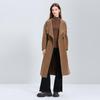 Sancai 2025 Зимнее Длинное Двустороннее Шерстяное Пальто