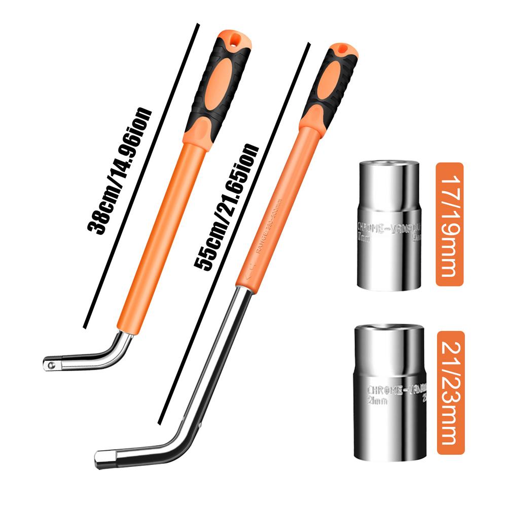 Выдвижной телескопический баллонный ключ Универсальный автомобильный ключ для шин Инструмент для снятия L-образный изогнутый стержень Гаечный ключ Автомобильные инструменты