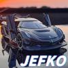 Игрушка Koenigsegg Jesko Supercar масштаба 1/32 литая модель автомобиля из сплава со звуком и светом инерционный детский игрушечный автомобиль коллекционные подарки