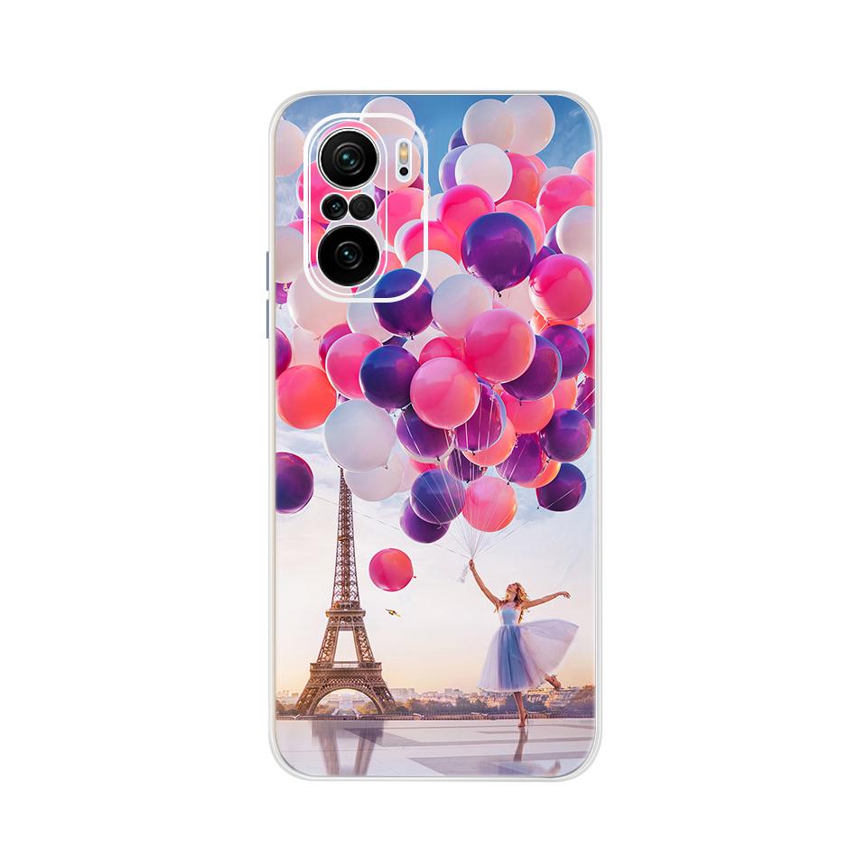 2021 Fashion Cartoon Phone Case For Xiaomi Poco F3 Case Female Soft TPU shockproof Bumper Funda For Xiaomi pocof3 Poco F 3 Cover