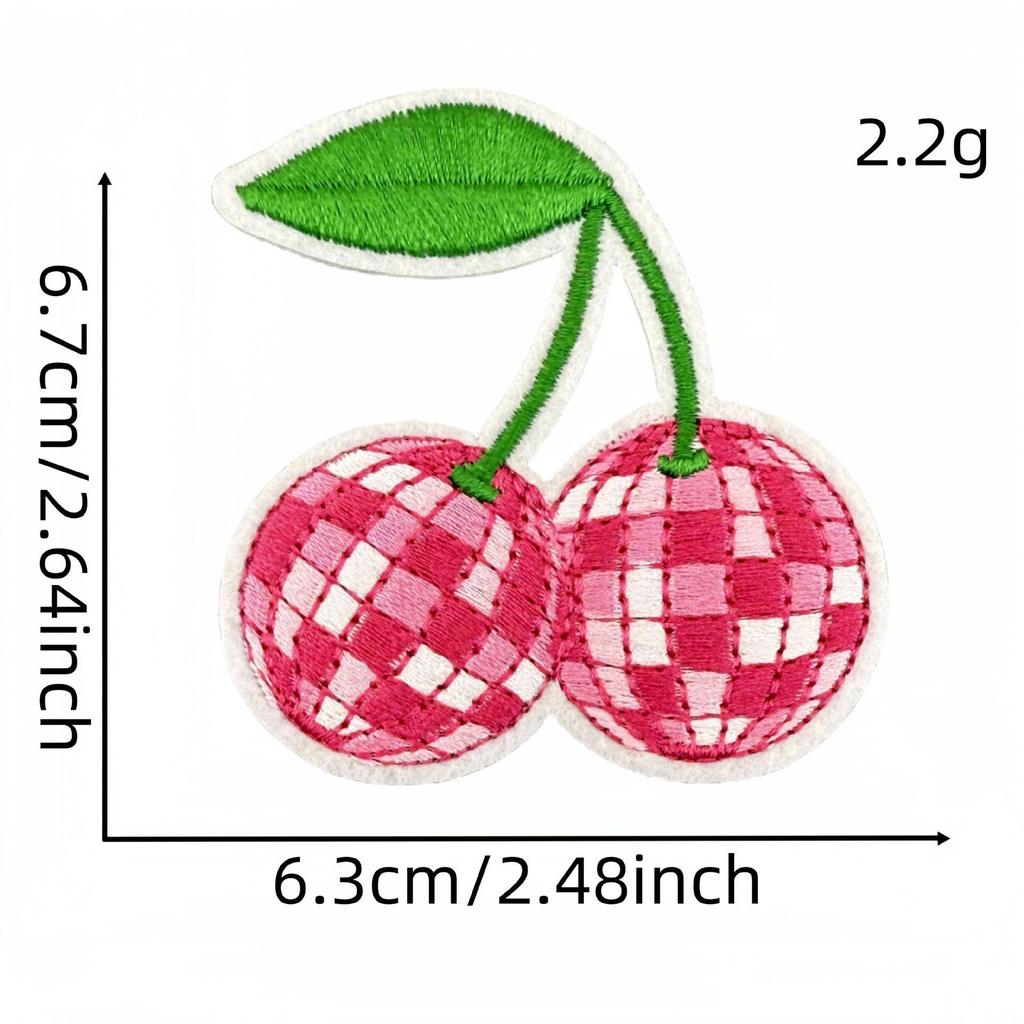 Мультяшная розовая серия вышитая нашивка бантик цветок аппликация аксессуары для одежды с термоклеем