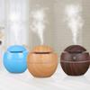 Mini Air Humidifier USB Ultrasonic Aroma Essential Oil Diffuser Wood Grain 7 LED Light Electric for Home Aromatherapy