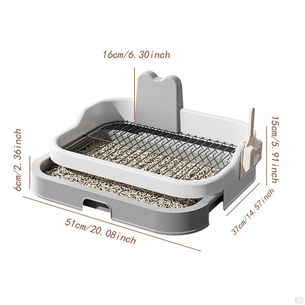 Dog Toilet Potty Tray Raised Enclosure Lightweight Puppy Pee Holder Training Pad