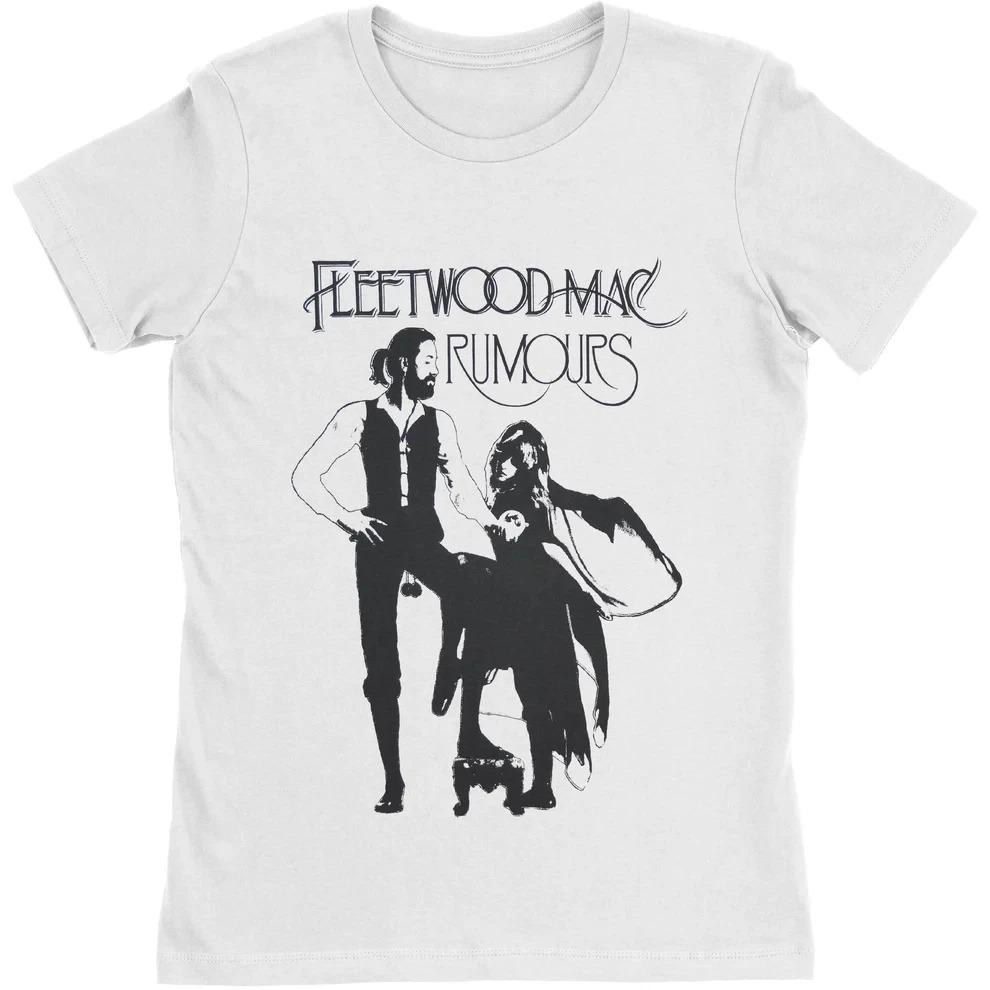 Рок-группа Fleetwood Mac Хлопковая Графическая Футболка с Обложкой Альбома Мужские Женские Рубашки 2026 Новая Летняя Весенняя Хип-хоп Y2k Модная Рубашка