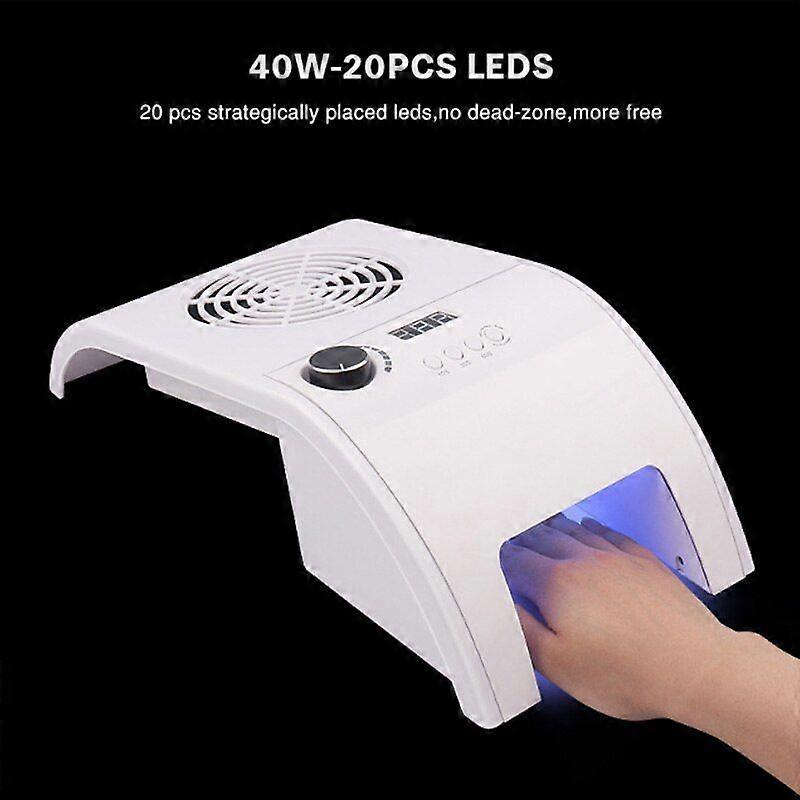 Nail Set with 3 In 1 Nail Art Machine Set Gel Nail Polish Kit Nail Lamp Nail Drill Manicure Vacuum Cleaner Sets G less