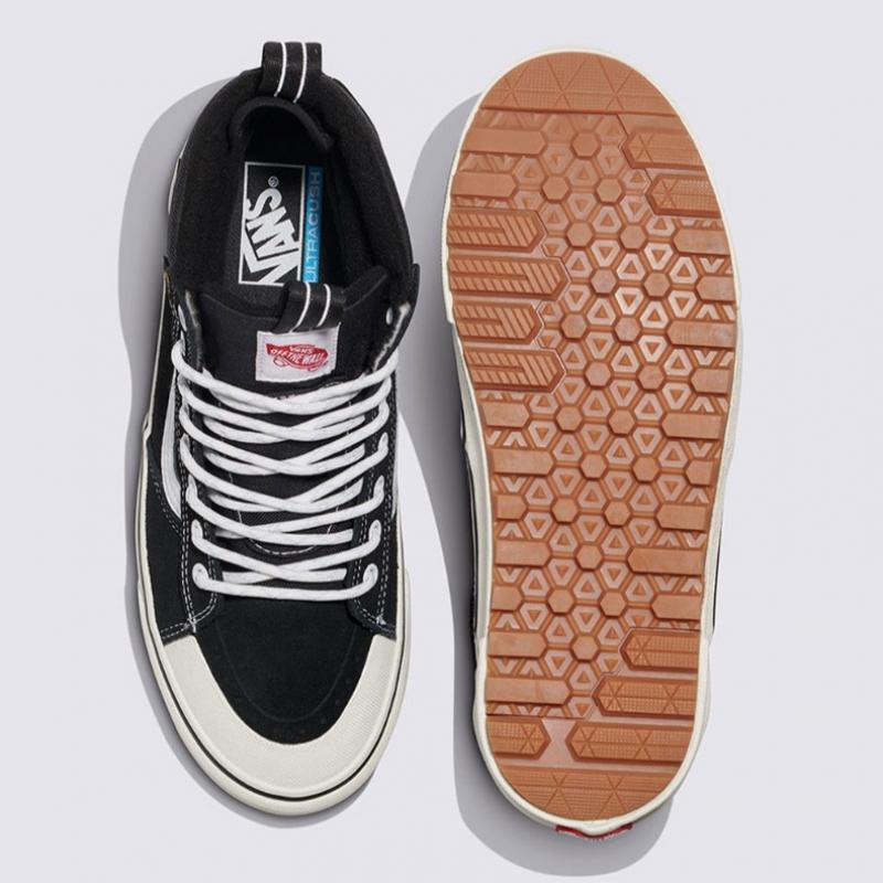 Vans Mte Skate Hi Waterproof   Black wHite   Vn000cvt6bt1