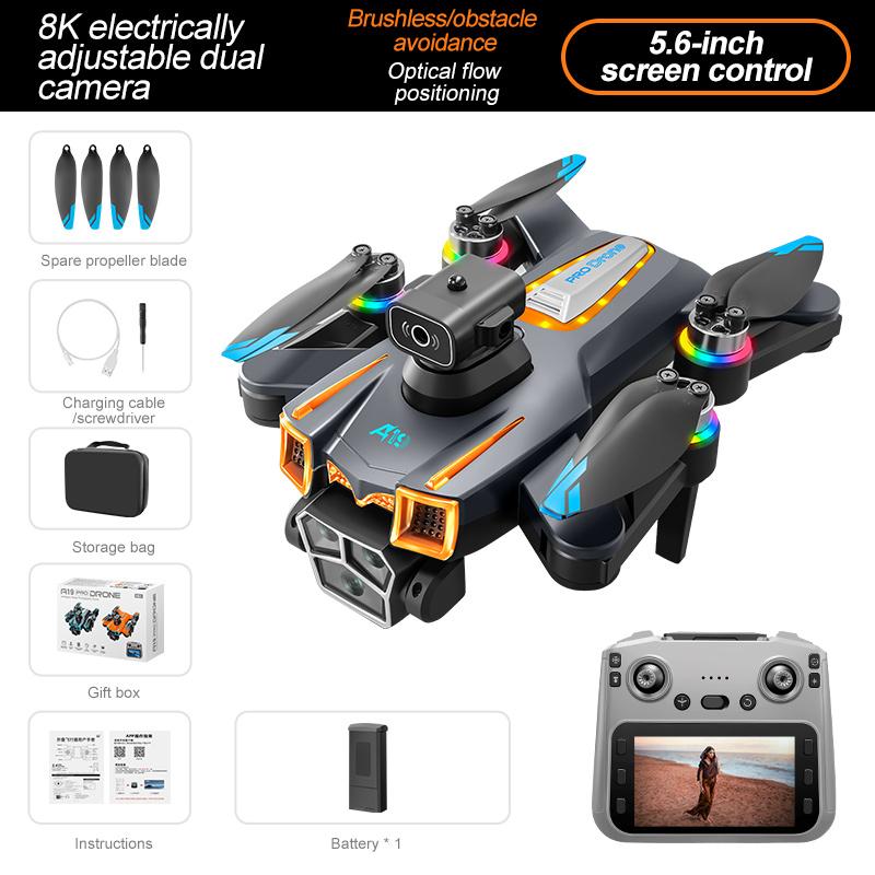 A19Pro Max 8K Drone With Gps & Brushless Motor, Triple Camera Eis, Optical Flow, Obstacle Avoidance, Foldable Rc Quadcopter