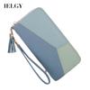 Korean Style Women's Long Zipper Large Capacity Color Matching Wallet