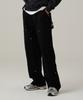 URBANAGE Cotton Carpenter Wide Pants Black
