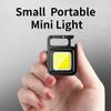 Mini LED Work Light Portable Pocket Flashlight USB Rechargeable Key Light Outdoor Camping Hiking COB Lantern