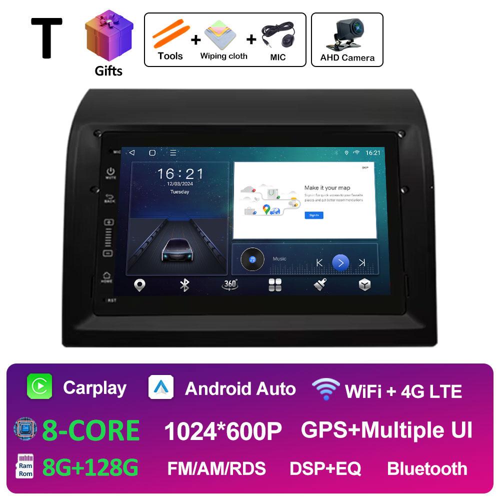 7-дюймовый Android Автомагнитола Видео Мультимедийный Плеер Для Fiat Ducato 2006 2007 2008 2009 - 2016 Беспроводной Carplay Bluetooth Головное Устройство