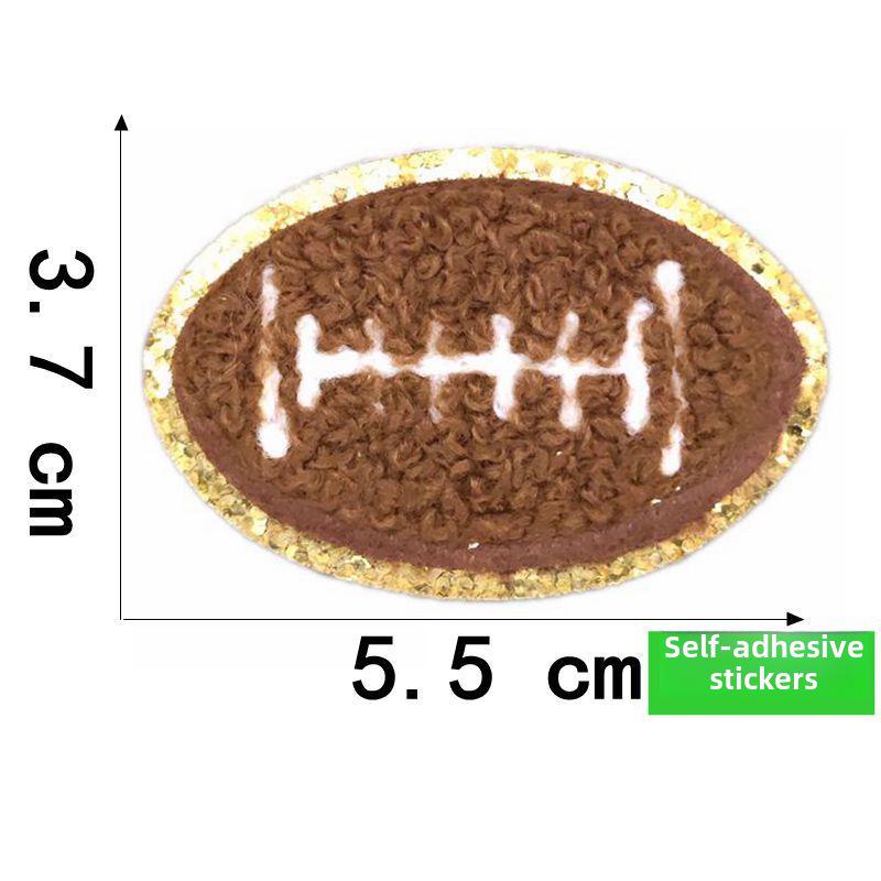 Вышитая нашивка из синели Jianxing Sports для футбола, баскетбола, регби и бейсбола