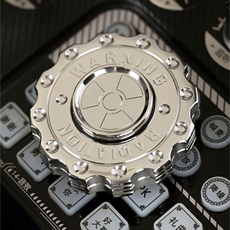 Предупреждение о радиации Fidget Slider Spinner EDC Gear Hand Spinner Clicker Игрушка-фиджет для взрослых Инструмент для лечения СДВГ Игрушки для снятия стресса и тревожности