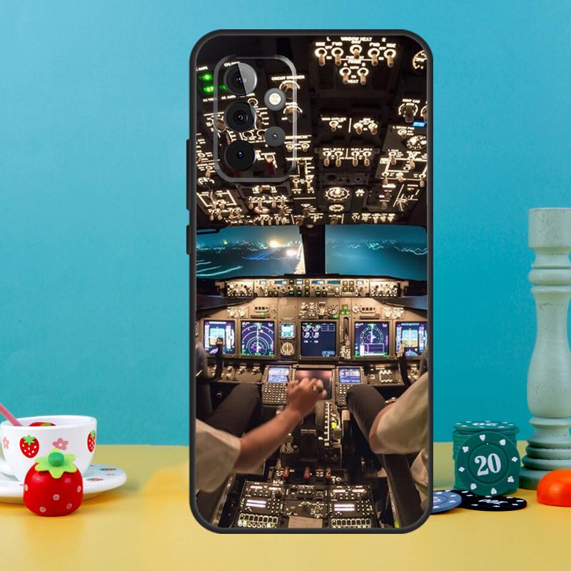 Flight Instruments Cockpit Case For Samsung Galaxy A15 A16 A05 A26 A36 A56 A52 A53 A33 A13 A34 A54 A14 A35 A55 A22 A32