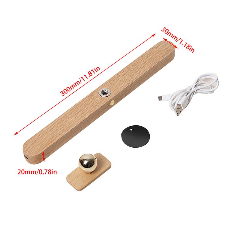 Вращающийся на 360° деревянный светодиодный настенный светильник, магнитное съемное зеркало для макияжа, передняя заполняющая лампа, настенный светильник, USB-ночник, спальня, гостиная