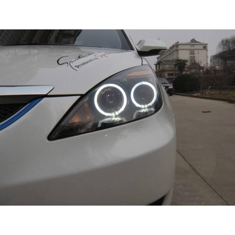 2 шт. светодиодные лампы «ангельские глазки» Halo Ring Light, автомобильные дневные ходовые огни, DRL, противотуманные фары, Стайлинг, декоративная лампа 12 В