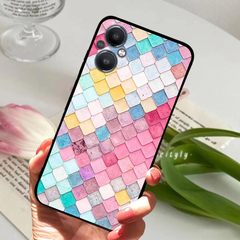 For Oppo F21 Pro 5G Case F21s Pro CPH2341 Silicone TPU Phone Cover For Oppo F 21 Pro 4G CPH2363 Fashion Shockproof Bumper Fundas