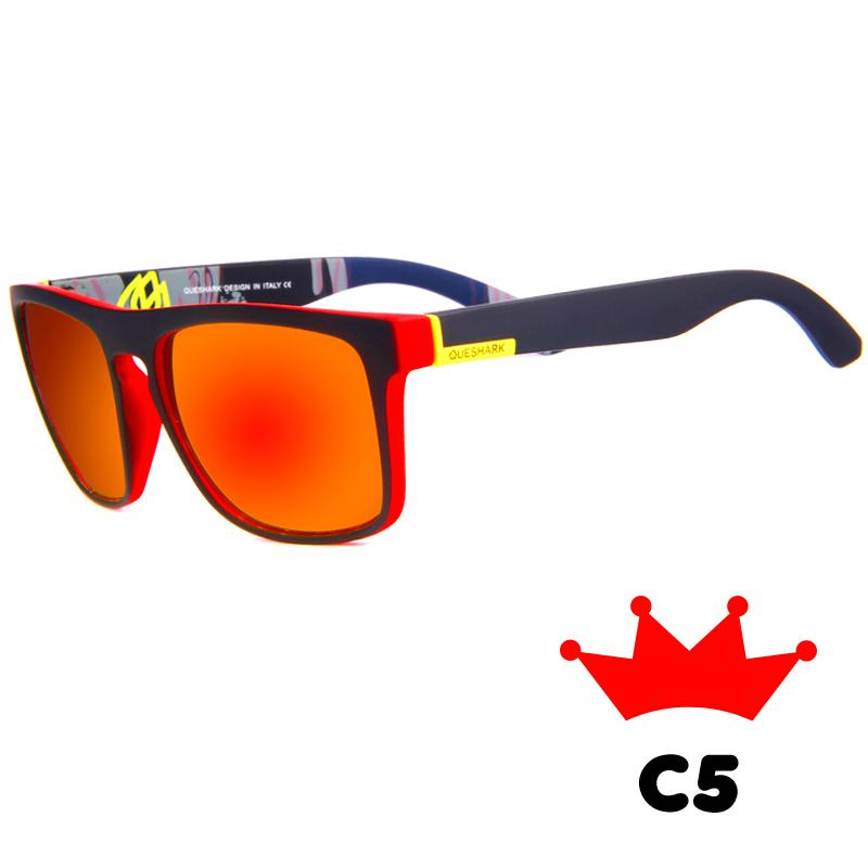 Queshark Поляризованные спортивные очки для бега, рыбалки, пешего туризма и велоспорта для мужчин и женщин