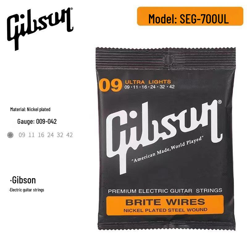 Струны для акустической и электрогитары Gibson EB, фосфорная бронза и никелированная сталь