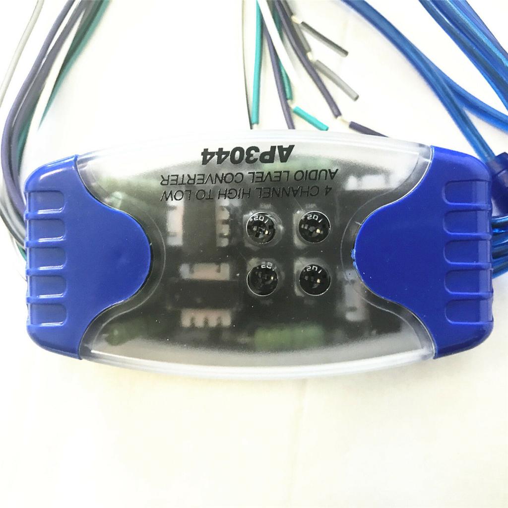 Автомобильный внедорожный стерео радио динамик провод 4-полосный RCA Hi/Lo преобразователь линейного уровня адаптер