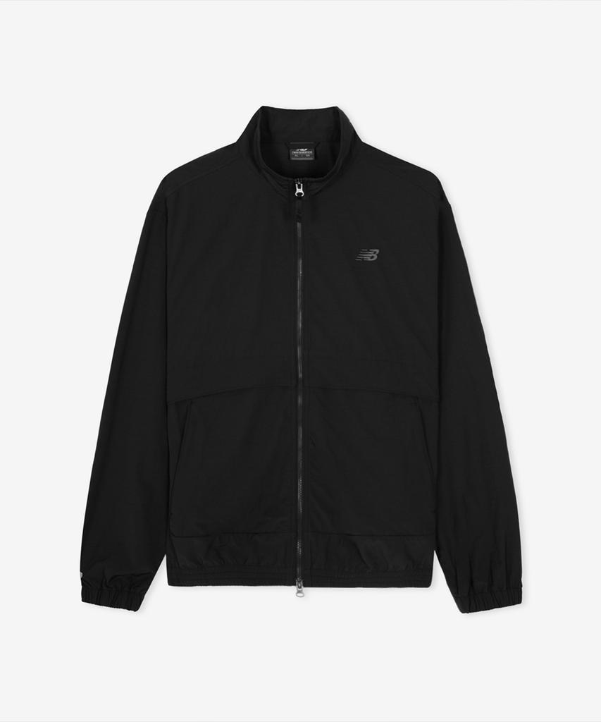 New Balance Nbnag31803 / Унисекс Базовая Теплая Куртка-Разминка с Воротником-Стойкой (черный)
