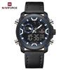 NAVIFORCE 9261Watch for Men Multifunction Chronograph Couple Bracelet Women Quartz Watches Leather Waterproof Calendar Clock