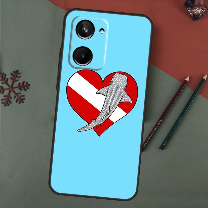 Китовые акулы Чехол Для Realme C55 C51 C75 C63 C61 C53 C35 C65 C67 C71 11 12 13 14 15 Pro Plus GT6 GT7 Pro