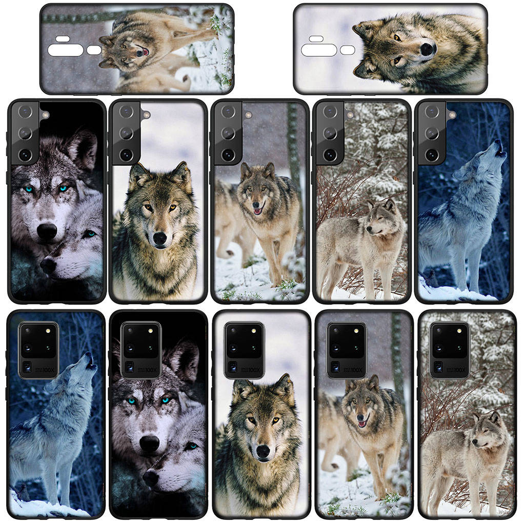 Чехол для iPhone 16 15 Xiaomi Redmi Note 14 13 12 11 Pro Max X 8 9 16e Samsung Galaxy S25 S24 S23 Moto G85 14C OPPO Huawei Stalking Wolf Phone Case