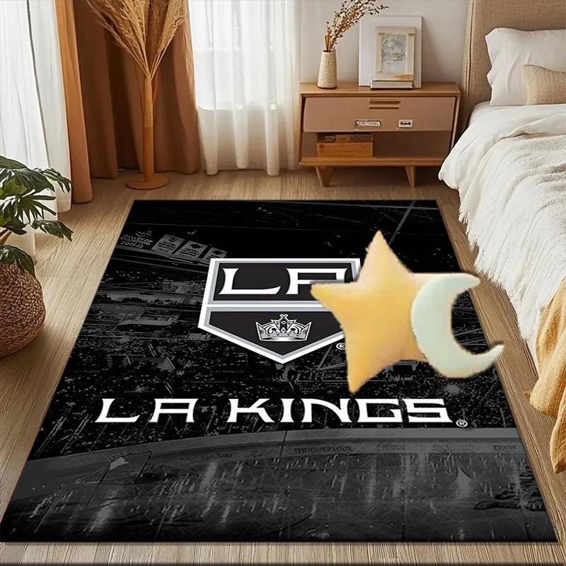 Angeles king Crest Floor Mat for Living Room, Game Rooms, Office, Bedroom, Office Floor Mat Playful Design, Christmas fan gifts