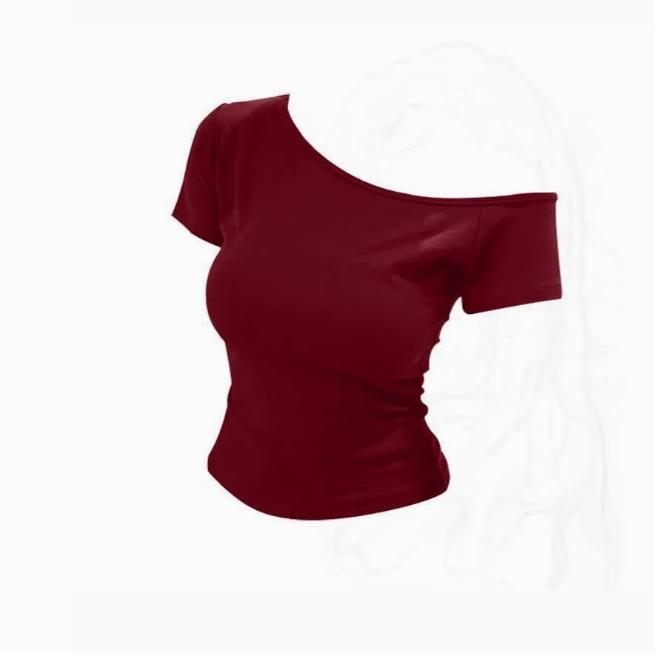 Хлопковая футболка с рубчиком, летняя, с открытыми плечами, женская, облегающая, летняя, с коротким рукавом, женская, сексуальная, базовая, корейский шик