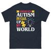 Someone With Autism Lights Up My World Neurodiversity Men's Classic Tee