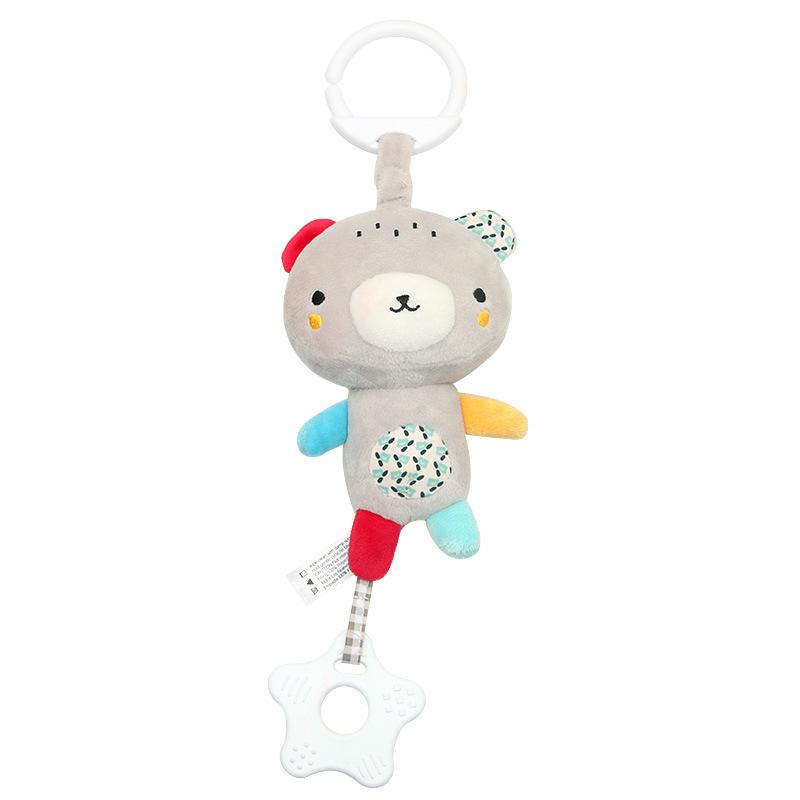 Детские погремушки с прорезывателями Мягкие плюшевые Игрушки для подвешивания на коляску, автокресло, кроватку Развивающая игрушка для новорожденного Бэби Подарки