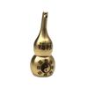 Traditional Chinese Natural Feng Shui Brass Gourd Brass Mental Golden Wu Lou Health Enhance Luck Ornament Home Decor