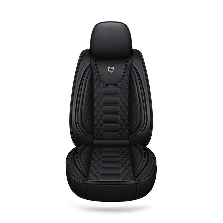 Heavy New Design Luxury Breathable Rhombus Plaid Leather PU Leather 6D Car-styling Auto Universal Car Seat Covers...